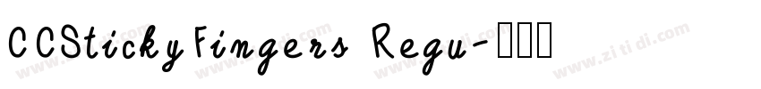 CCStickyFingers Regu字体转换
